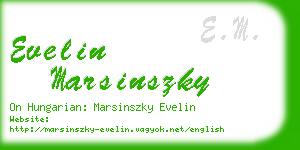 evelin marsinszky business card